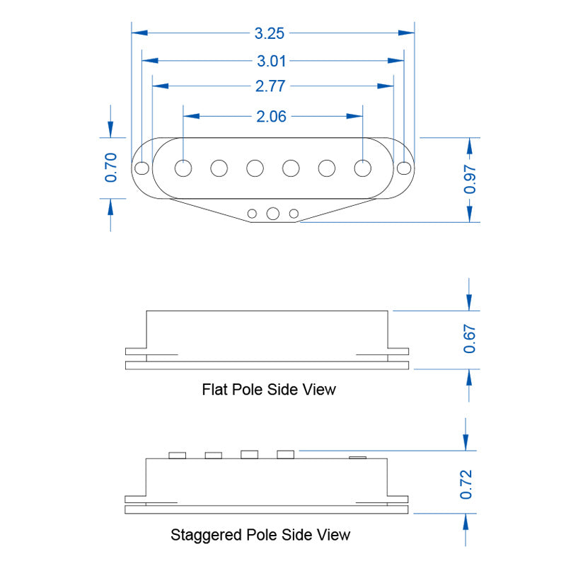 Lollar Dirty Sixty Four Set for Stratocaster